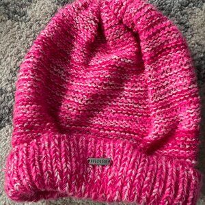 Pink women's Hollister beanie